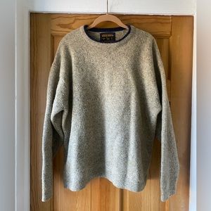 Woolrich Mens wool-blend khaki sweater